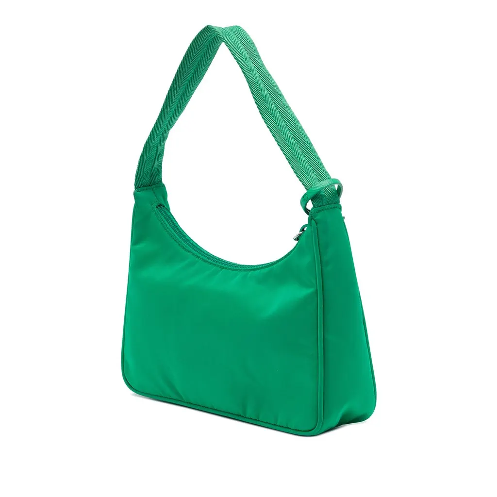 Prada Mini Tessuto Re Edition 2000 Shoulder Bag Green Very good - Back View