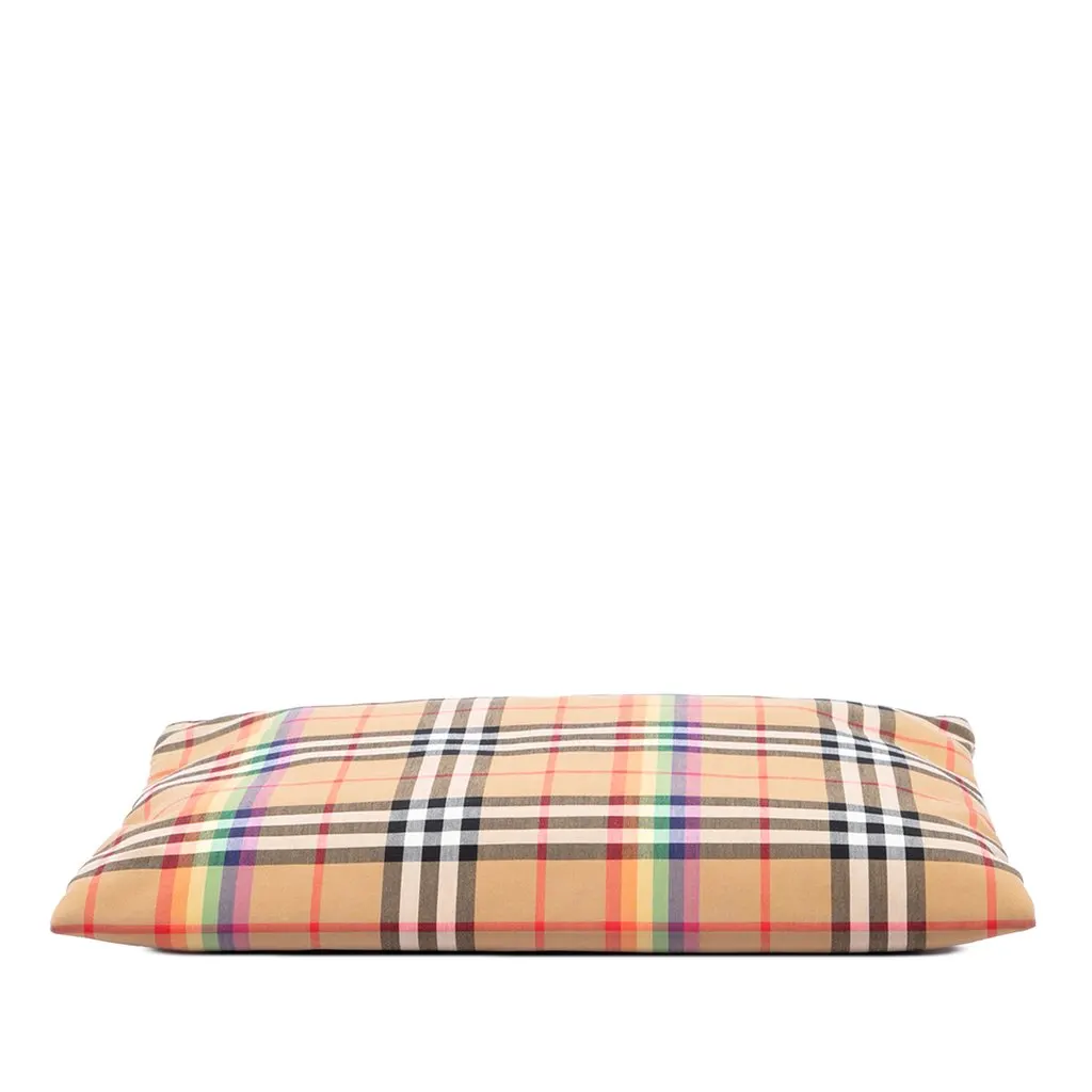 Burberry House Check Canvas Rainbow Clutch Beige Canvas Very good - Inside View