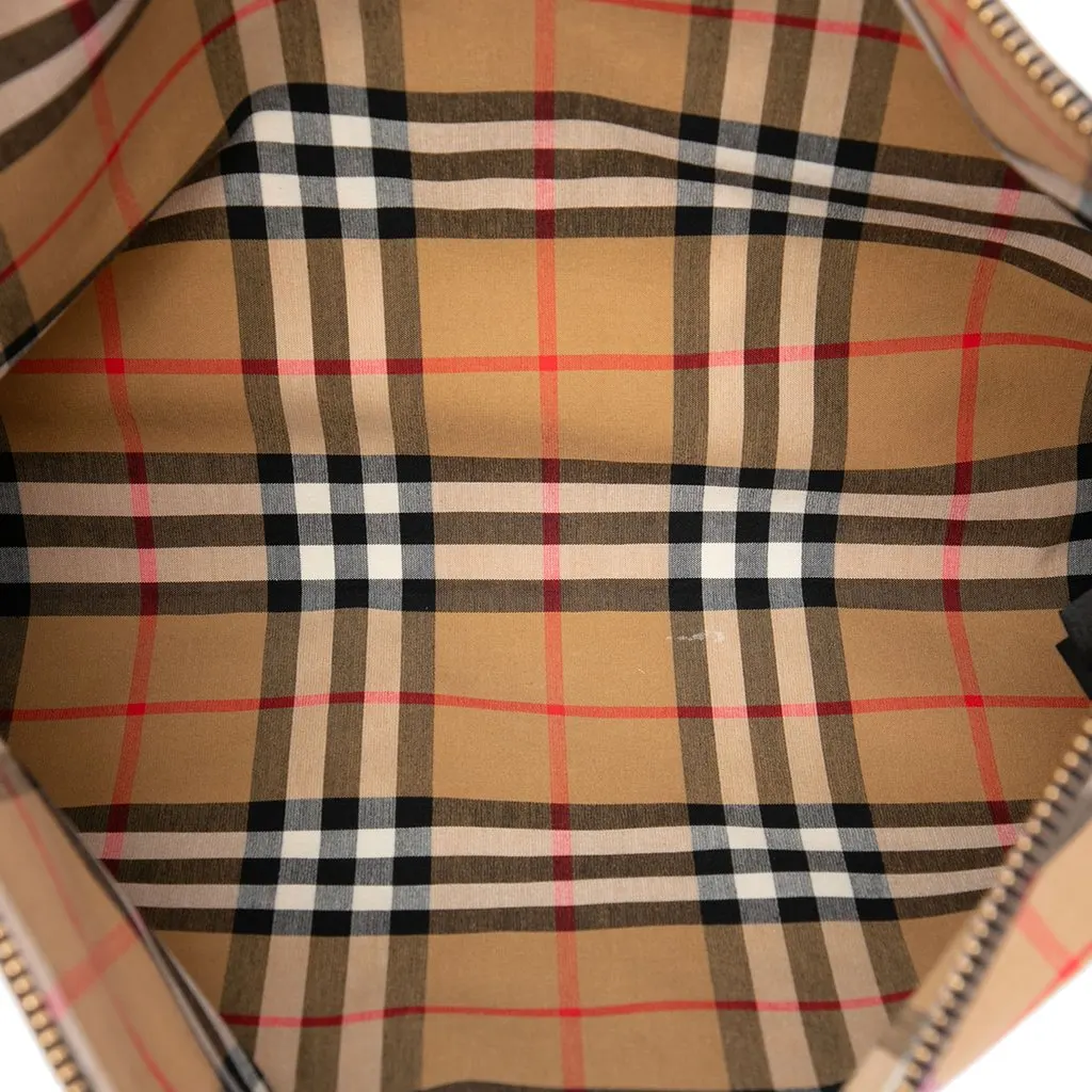 Burberry House Check Canvas Rainbow Clutch Beige Canvas Very good - Model View