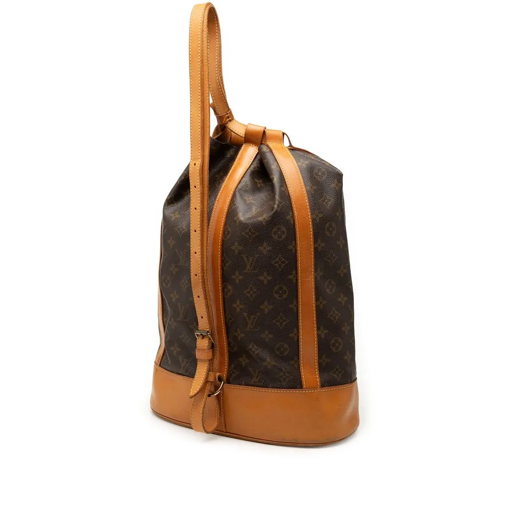 Louis Vuitton Monogram Randonnee GM Brown Good - Back View