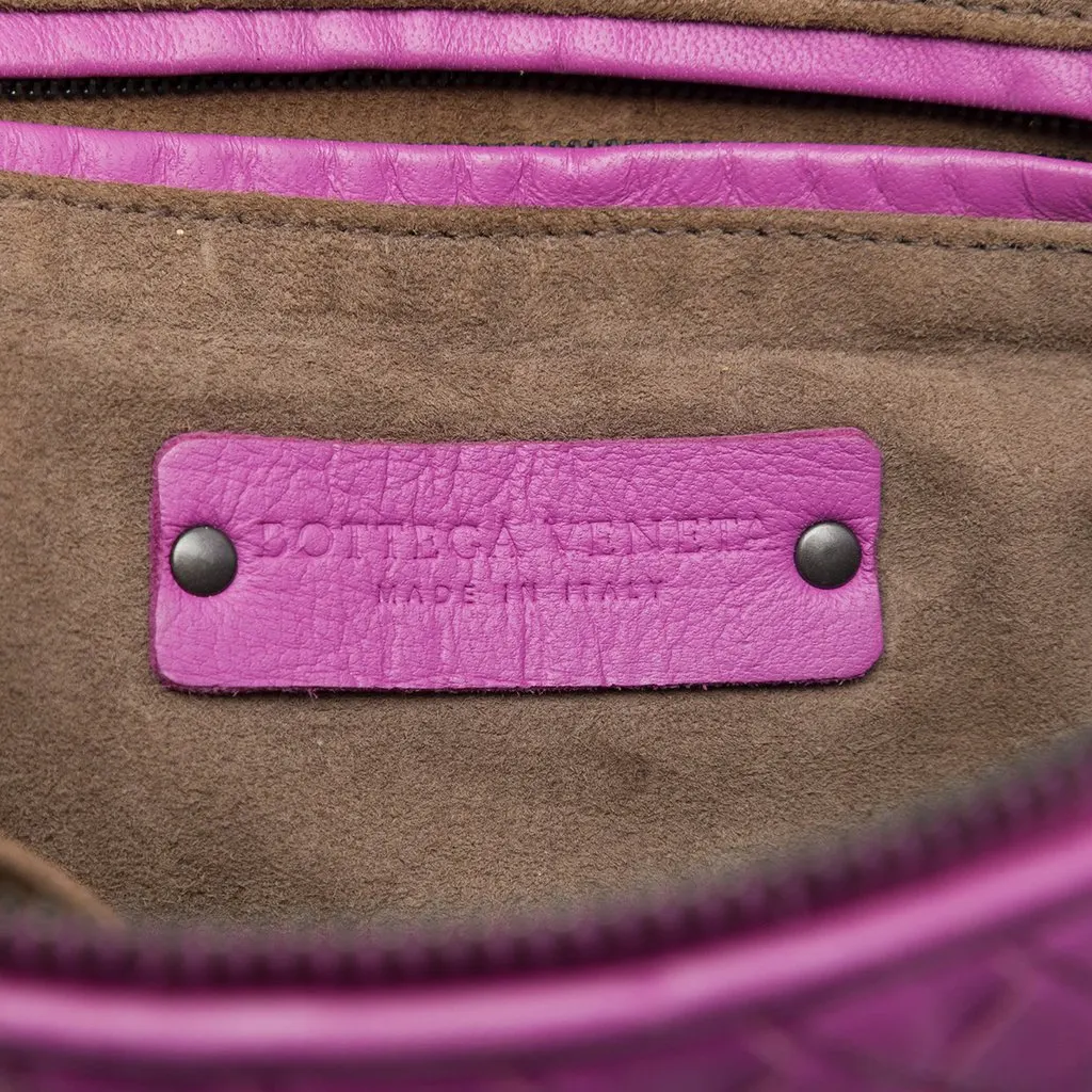Bottega Veneta Nappa Intrecciato Nodini Crossbody Purple Leather Very good - Box View