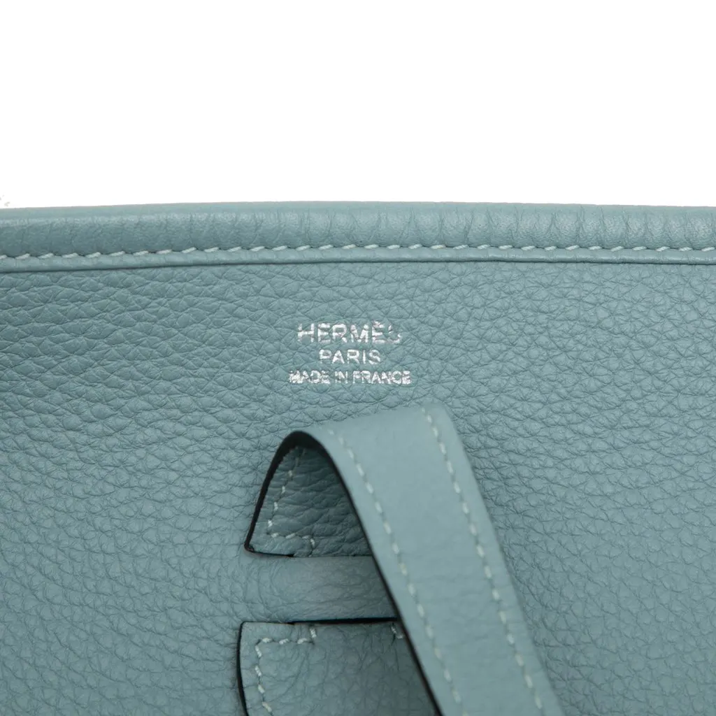 Hermès Clemence Evelyne III 29 Blue Leather Very good - Box View