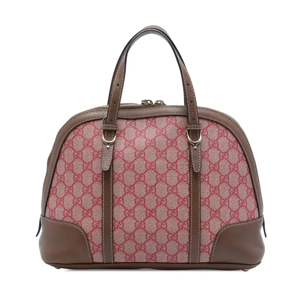 Gucci Small GG Supreme Nice Dome Satchel Pink Very good - Front View