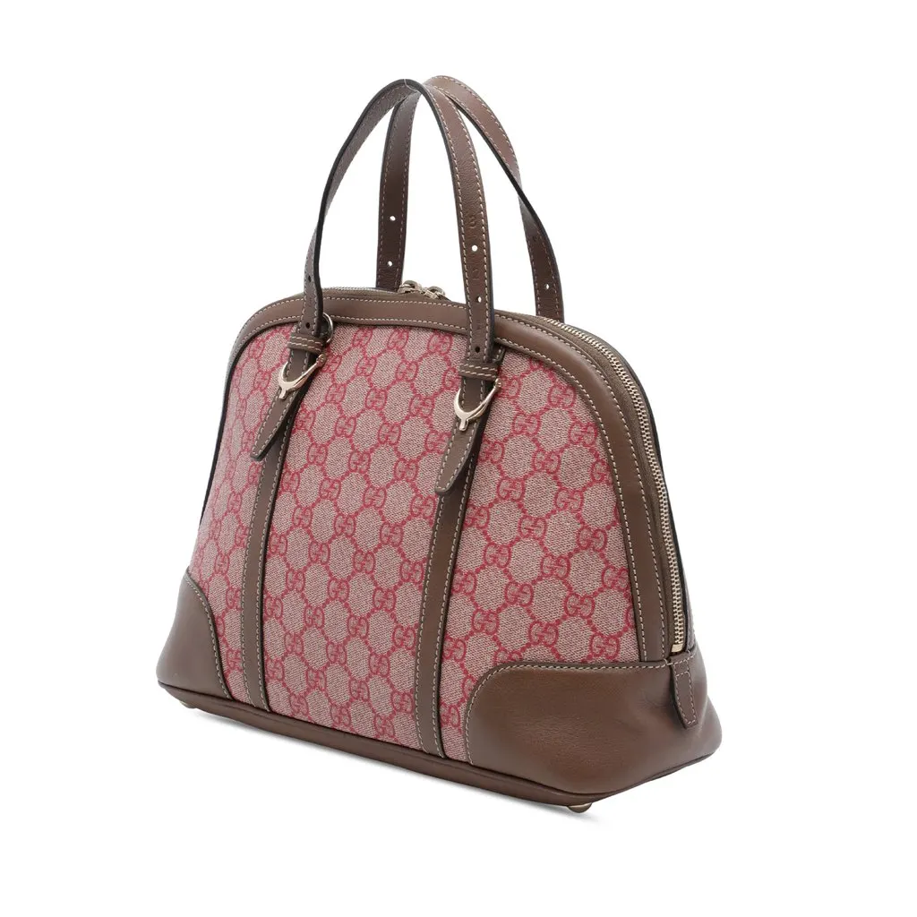 Gucci Small GG Supreme Nice Dome Satchel Pink Very good - Back View