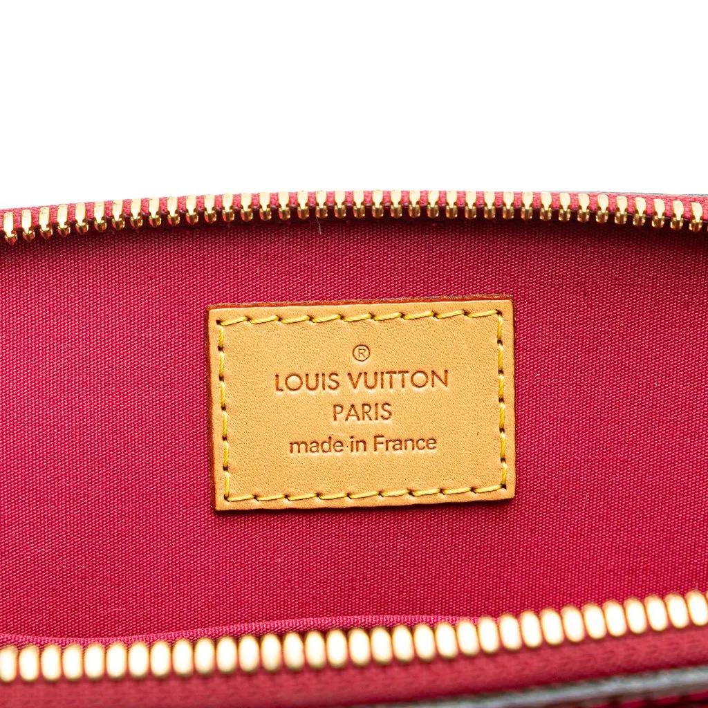 Louis Vuitton Monogram Vernis Alma BB Red Leather Very good - Box View