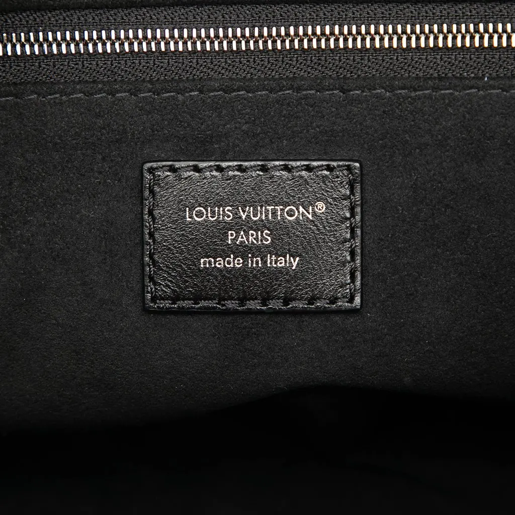 Louis Vuitton Lambskin CarryAll Cargo Vibe PM Black Leather Very good - Box View