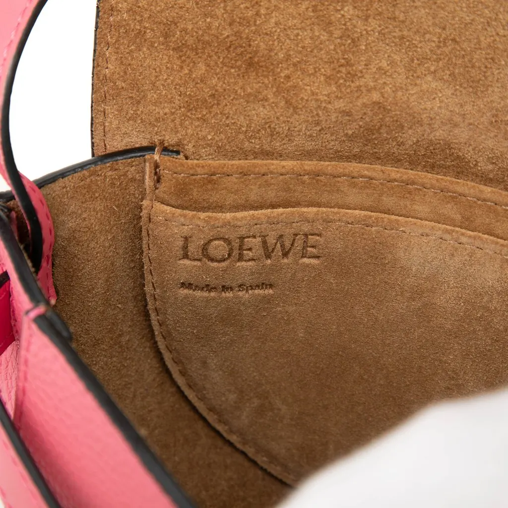 LOEWE Mini Leather Gate Crossbody Pink Leather Very good - Box View