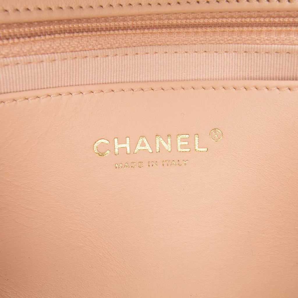 Chanel Quilted Lambskin Fancy Jewel Single Flap Beige Leather Good - Box View