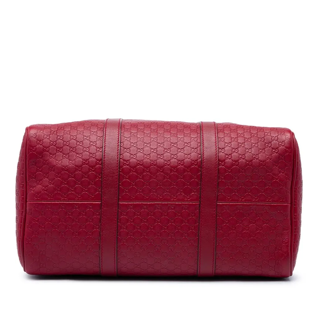 Gucci Medium Microguccissima Boston Bag Red Leather Very good - Inside View