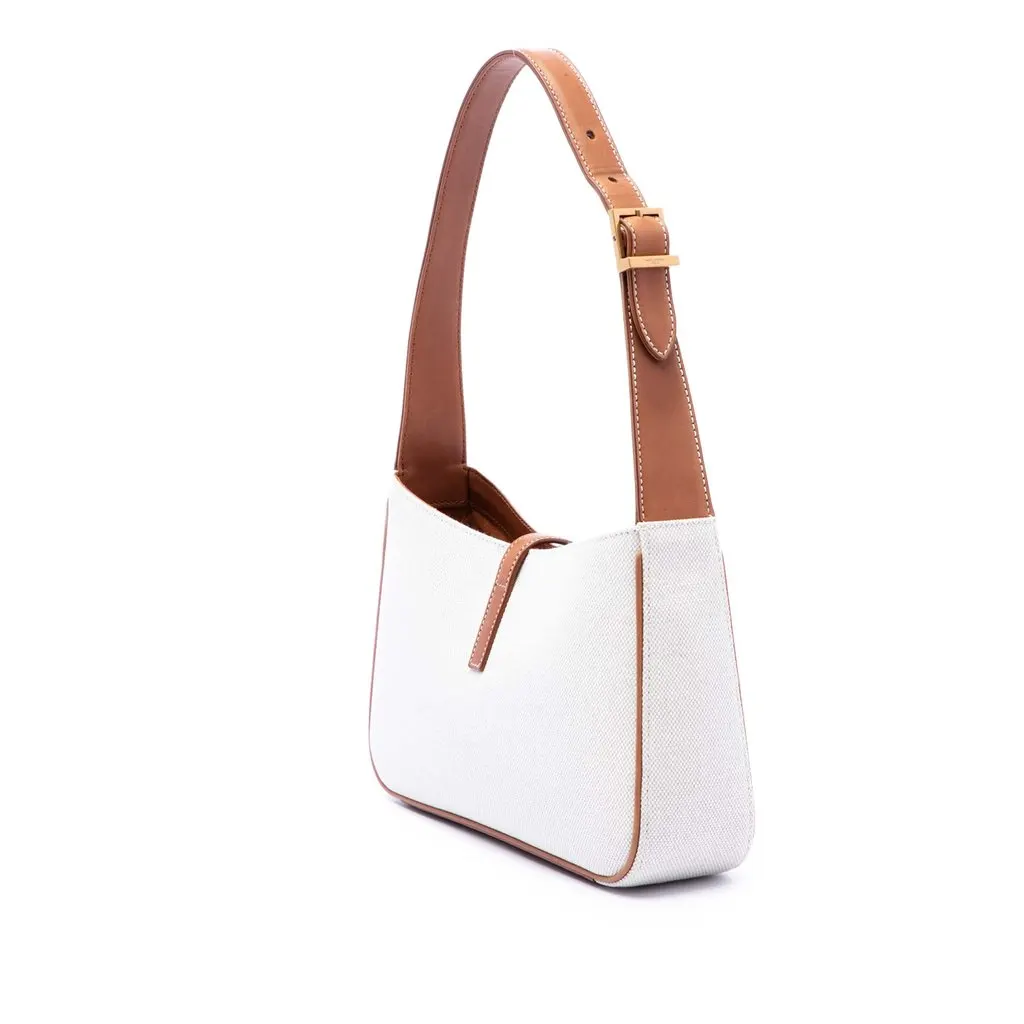 Saint Laurent Canvas and Leather Le 5 a 7 White Very good - Back View