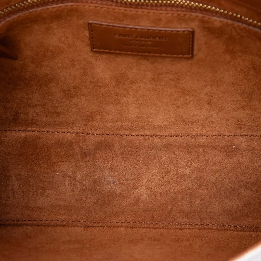 Saint Laurent Canvas and Leather Le 5 a 7 White Very good - Model View