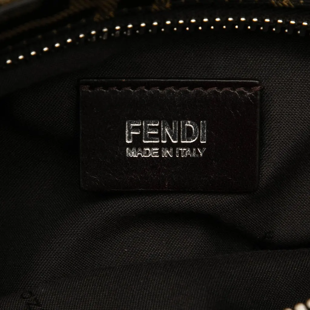 Fendi Zucca Canvas Double Pocket Belt Bag Brown Very good - Box View