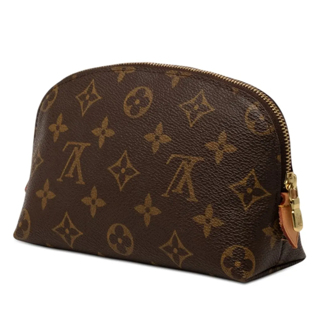 Louis Vuitton Monogram Cosmetic Pouch PM Brown Good - Back View