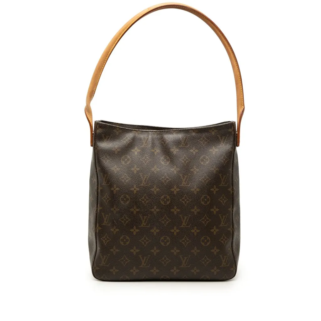 Louis Vuitton Monogram Looping GM Brown Good - Front View