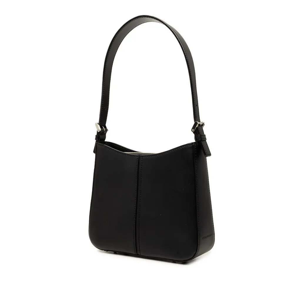 Burberry Leather Shoulder Bag Black Leather Very good - Back View