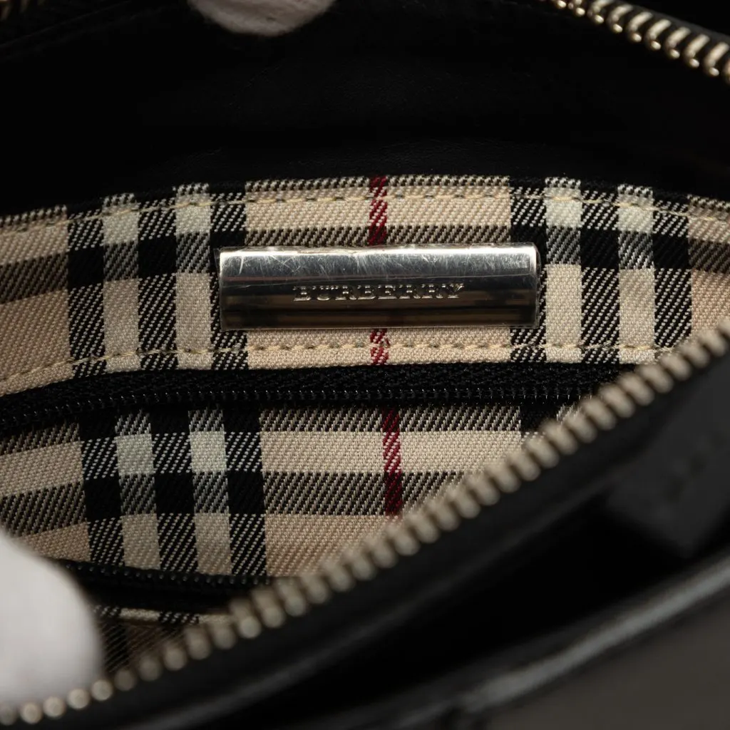 Burberry Leather Shoulder Bag Black Leather Very good - Box View
