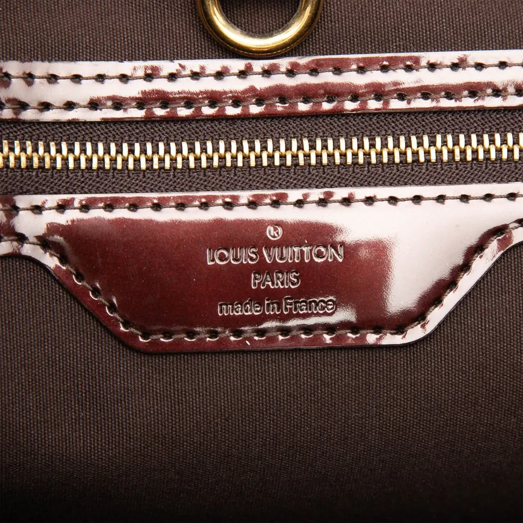 Louis Vuitton Monogram Vernis Wilshire MM Purple Leather Very good - Box View