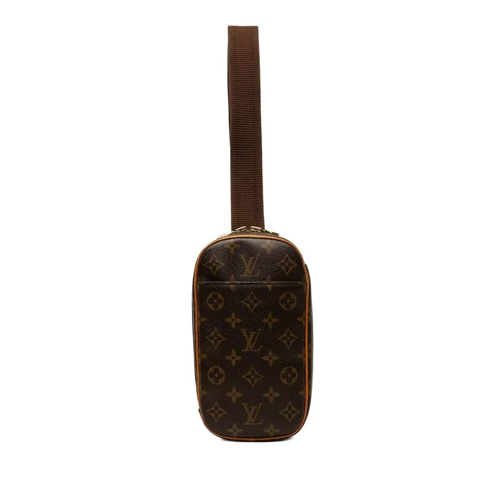 Louis Vuitton Monogram Pochette Gange Brown Canvas Very good - Front View