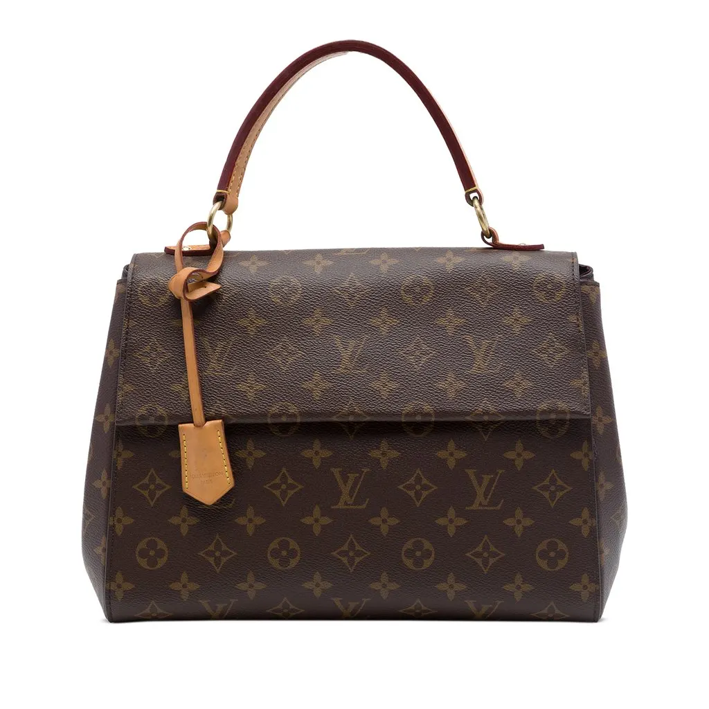 Louis Vuitton Monogram Cluny MM Brown Canvas Good - Front View