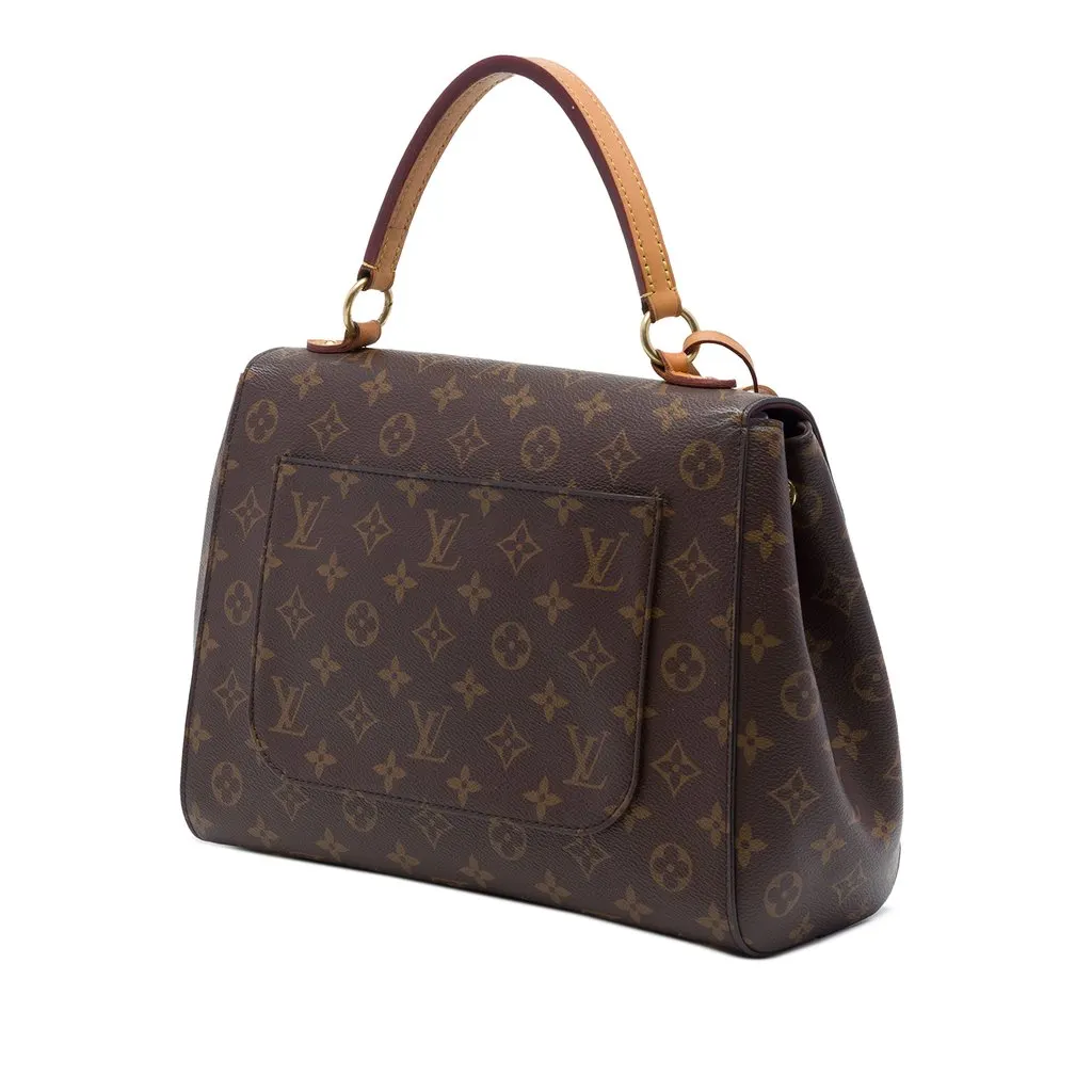 Louis Vuitton Monogram Cluny MM Brown Canvas Good - Back View