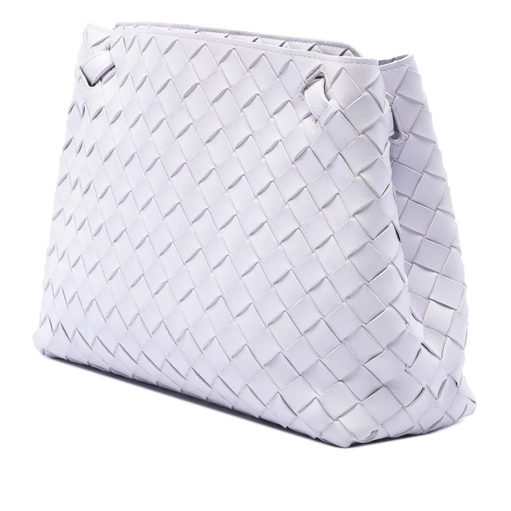 Bottega Veneta Nappa Intrecciato Crossbody Purple Leather Good - Back View
