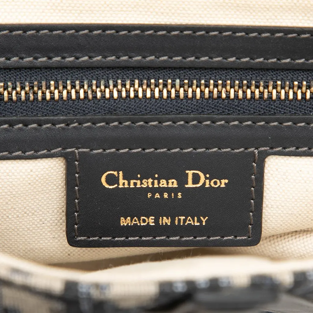 Dior Oblique Canvas Saddle Bag Blue Very good - Box View