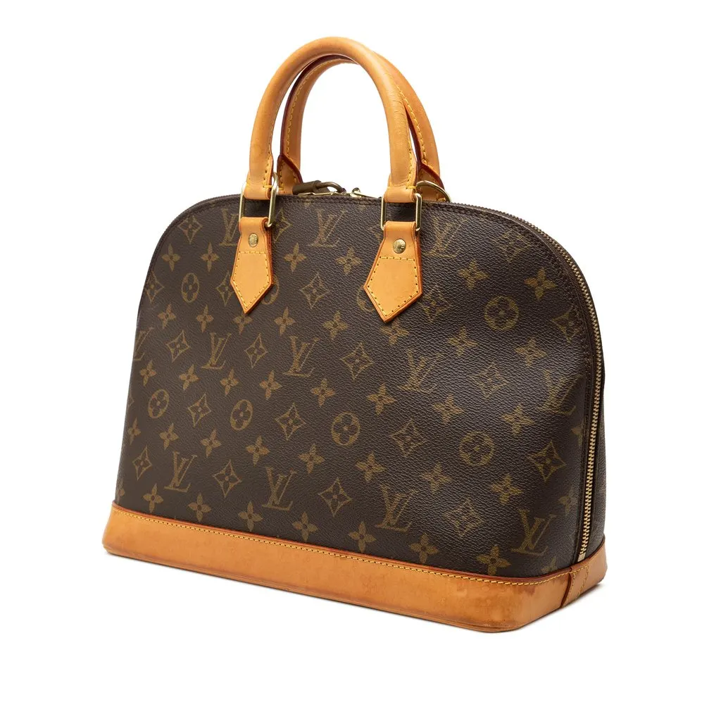Louis Vuitton Monogram Alma PM Brown Very good - Back View