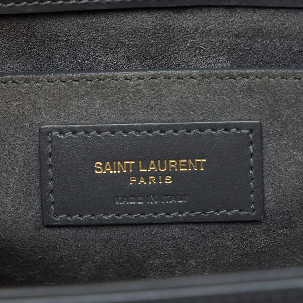 Saint Laurent Medium Smooth Calfskin Classic Monogram Kate Tassel Crossbody Black Leather Very good - Box View