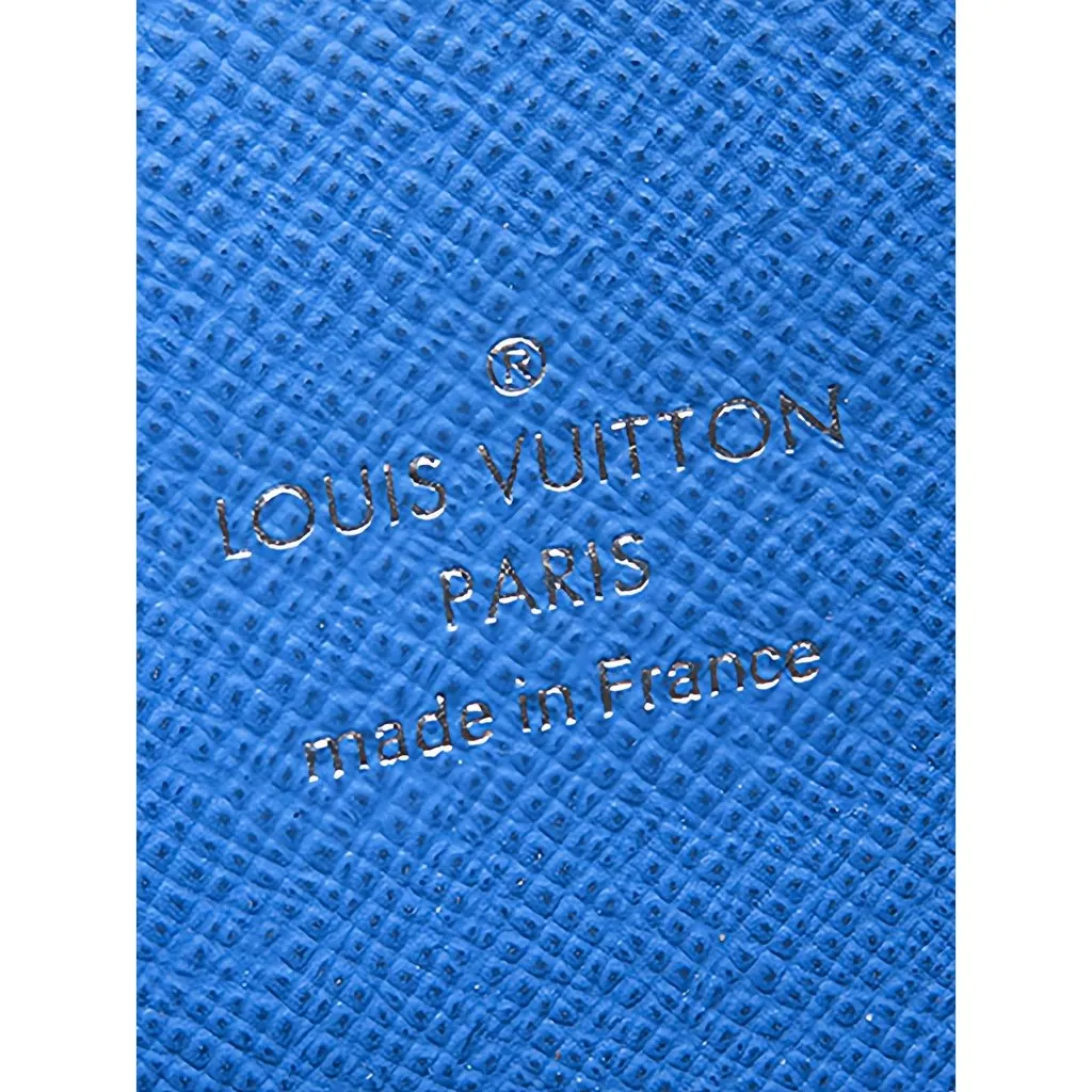 Louis Vuitton Damier Graphite Giant Alpha Wearable Wallet Blue Canvas Very good - Box View