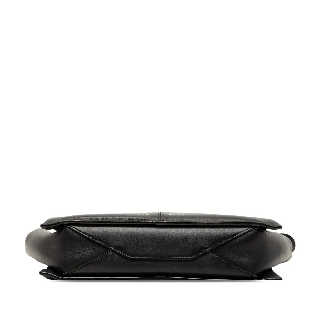 Celine Trifold Leather Clutch On Chain Black Leather Very good - Inside View