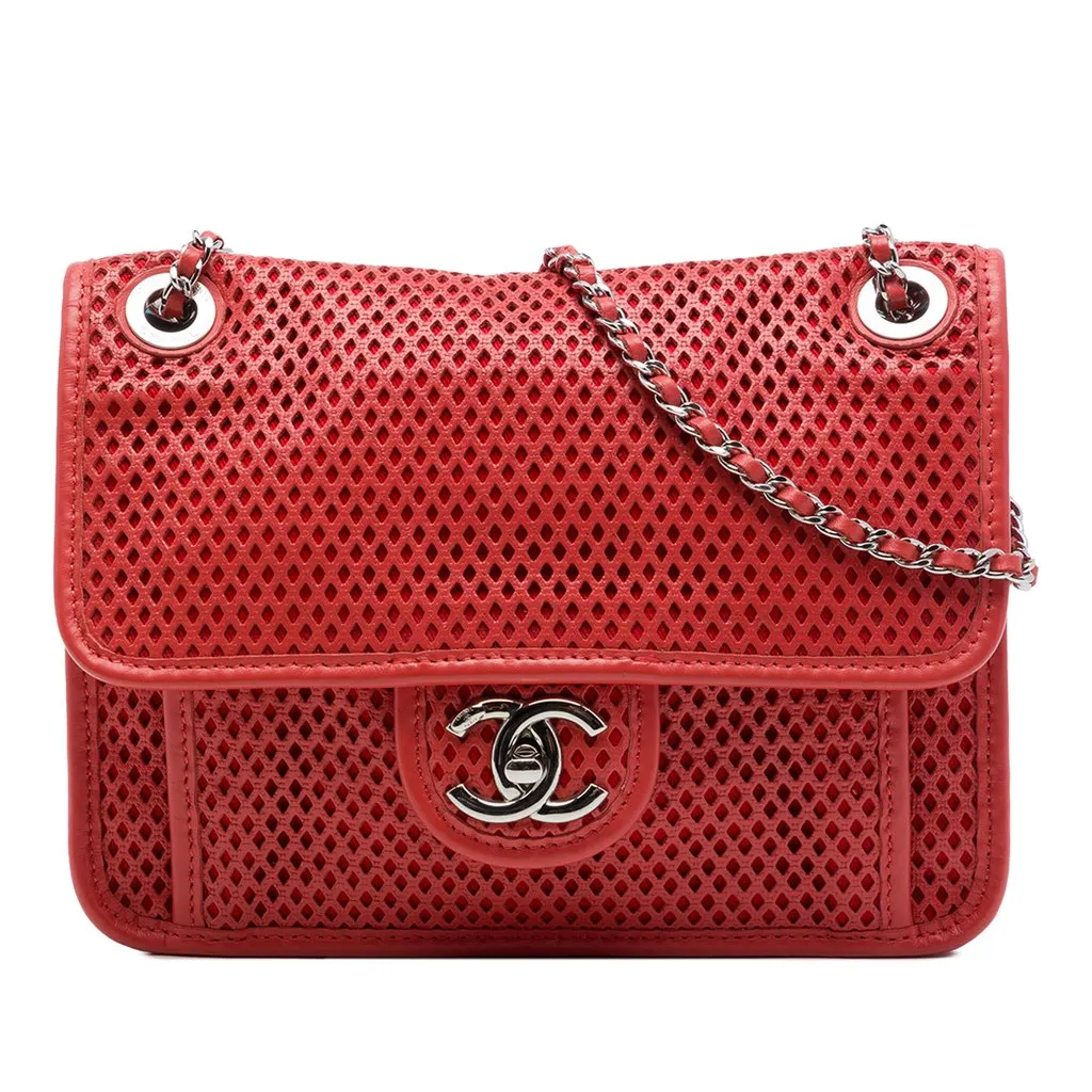 Chanel Small Perforated Calfskin Up In The Air Flap