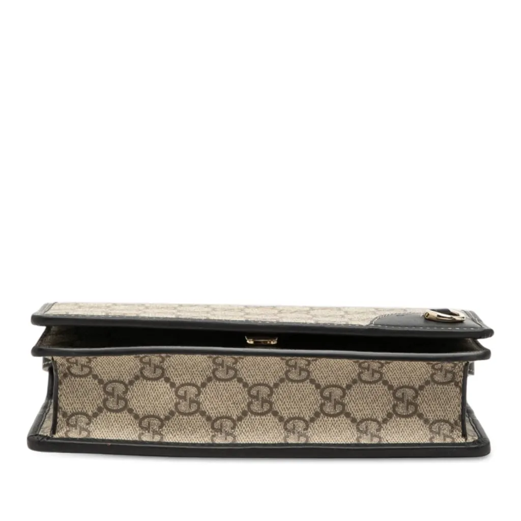Gucci GG Supreme Web Crossbody Beige Very good - Inside View