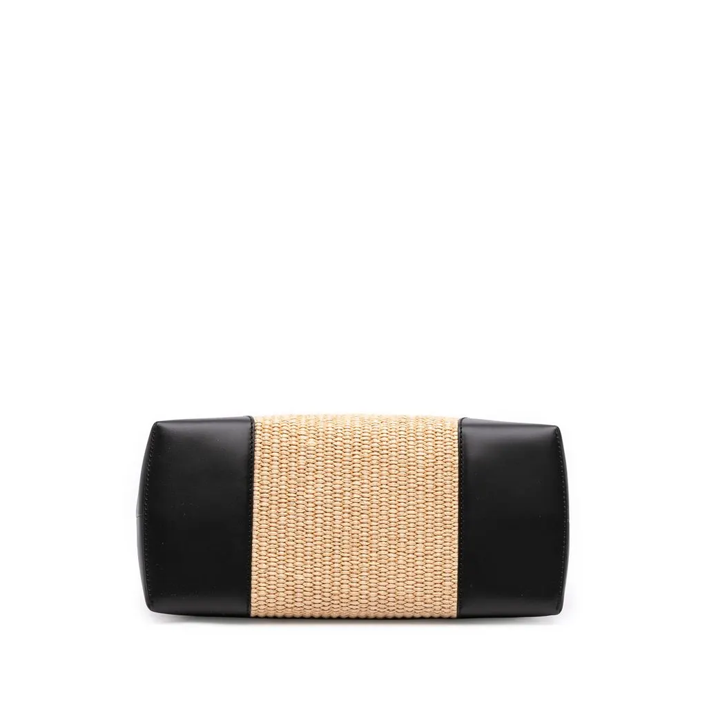 Fendi Medium Raffia By The Way Satchel Beige Very good - Inside View