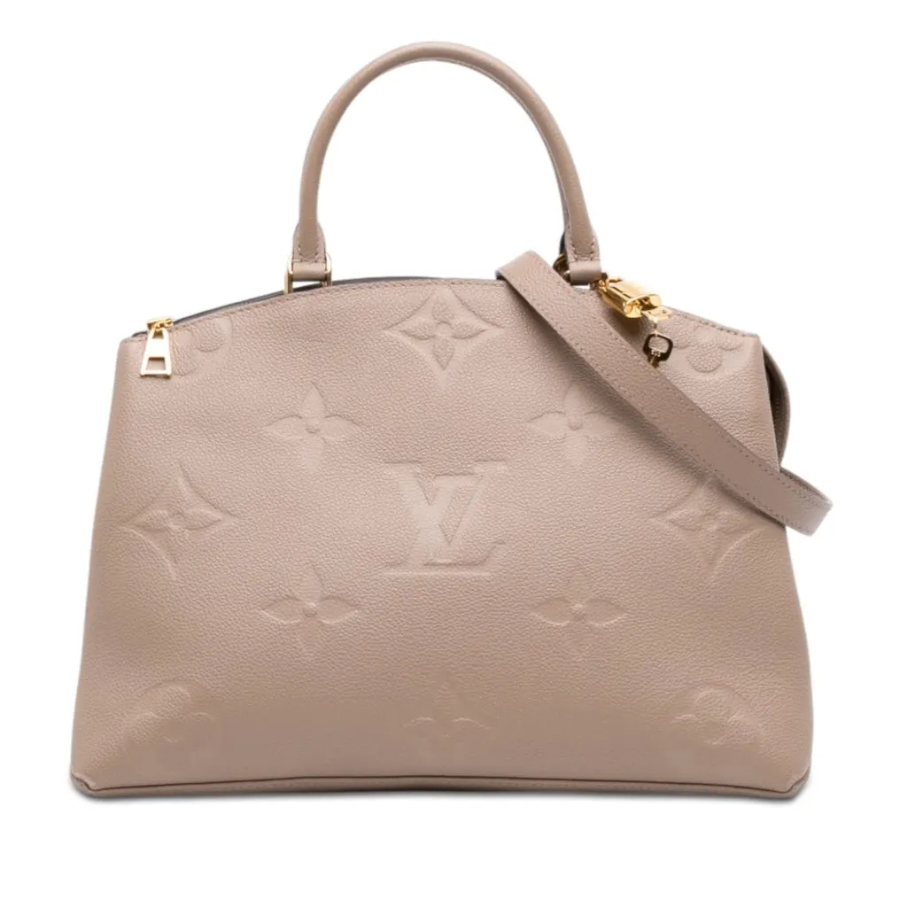 Louis Vuitton Monogram Empreinte Giant Grand Palais Beige Leather Very good - Front View