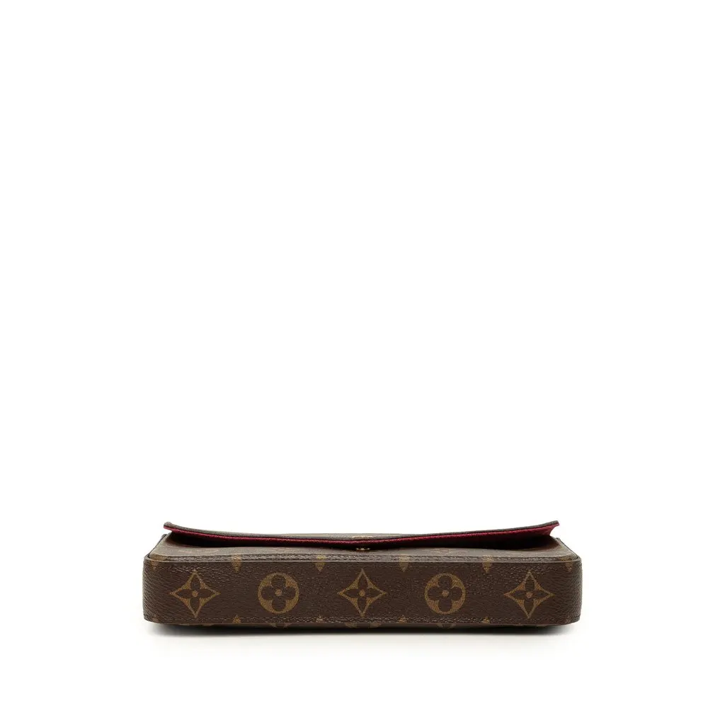 Louis Vuitton Monogram Pochette Felicie Brown Canvas Very good - Inside View