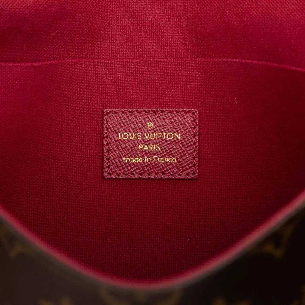 Louis Vuitton Monogram Pochette Felicie Brown Canvas Very good - Box View