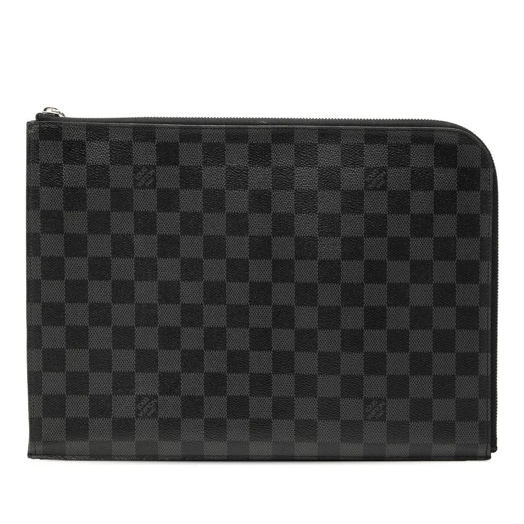 Louis Vuitton Damier Graphite Pochette Jour GM Black Very good - Front View