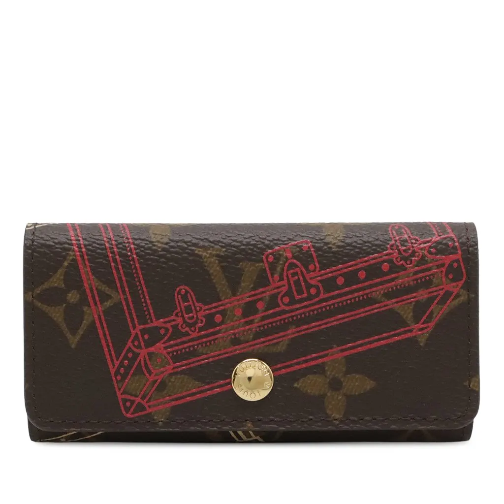 Louis Vuitton Monogram Trunk 4 Key Holder Brown Very good - Front View