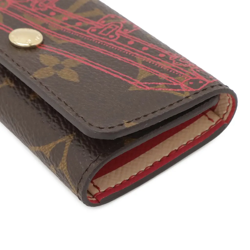 Louis Vuitton Monogram Trunk 4 Key Holder Brown Very good - Model View