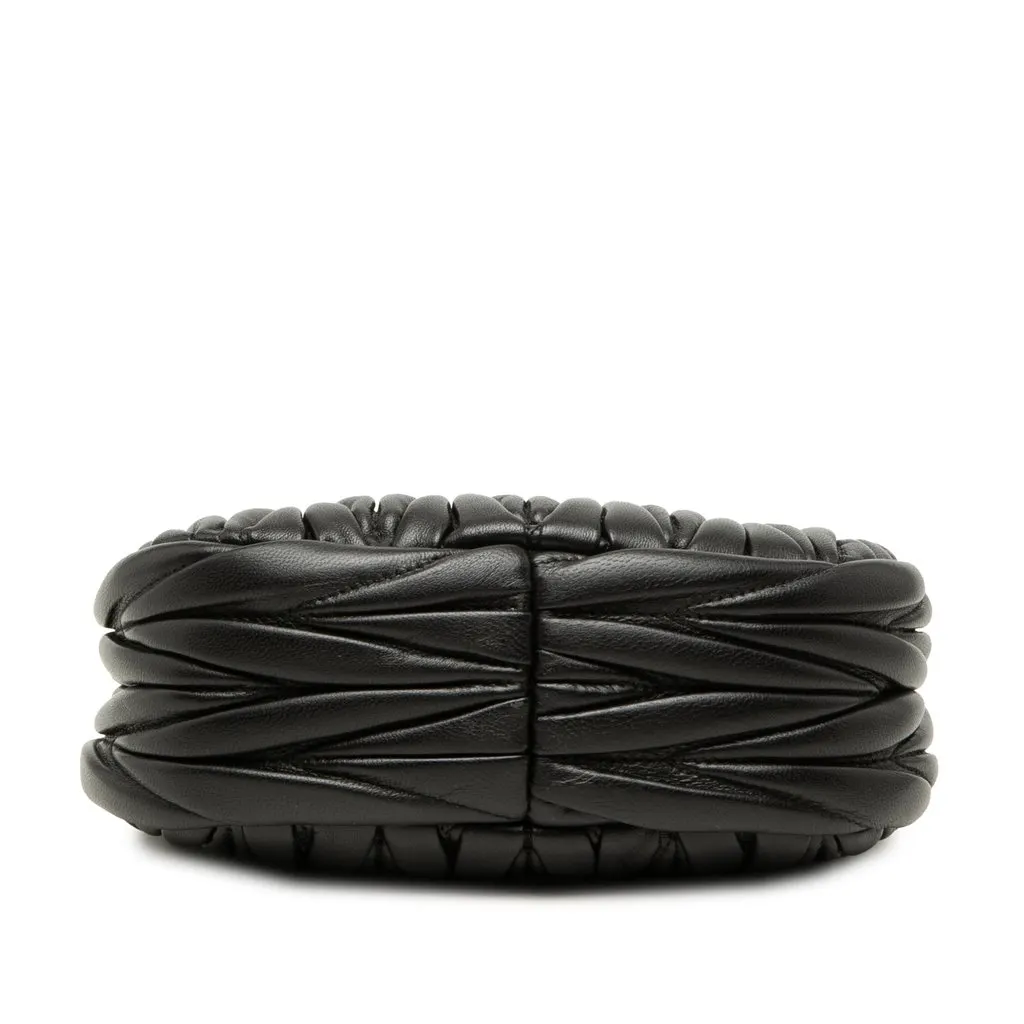 Miu Miu Mini Matelasse Nappa Wander Bag Black Leather Very good - Inside View