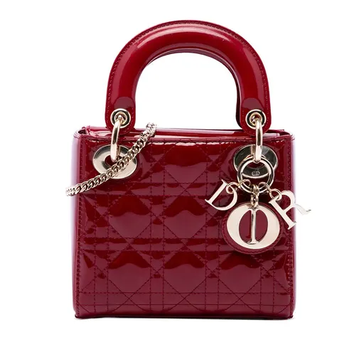 Dior Mini Patent Cannage Lady Dior