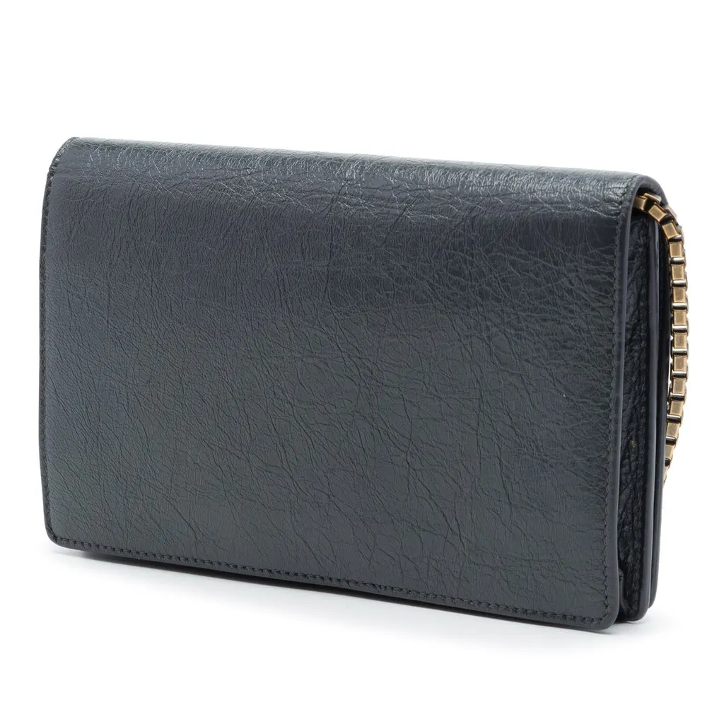 Balenciaga Lambskin Motocross Giant 12 Wallet on Chain MultiColor Leather Very good - Back View