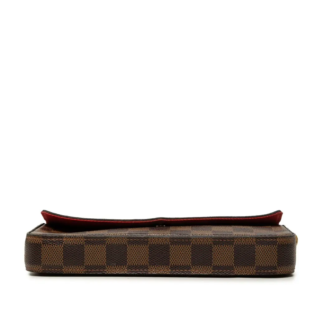 Louis Vuitton Damier Ebene Pochette Felicie Brown Very good - Inside View