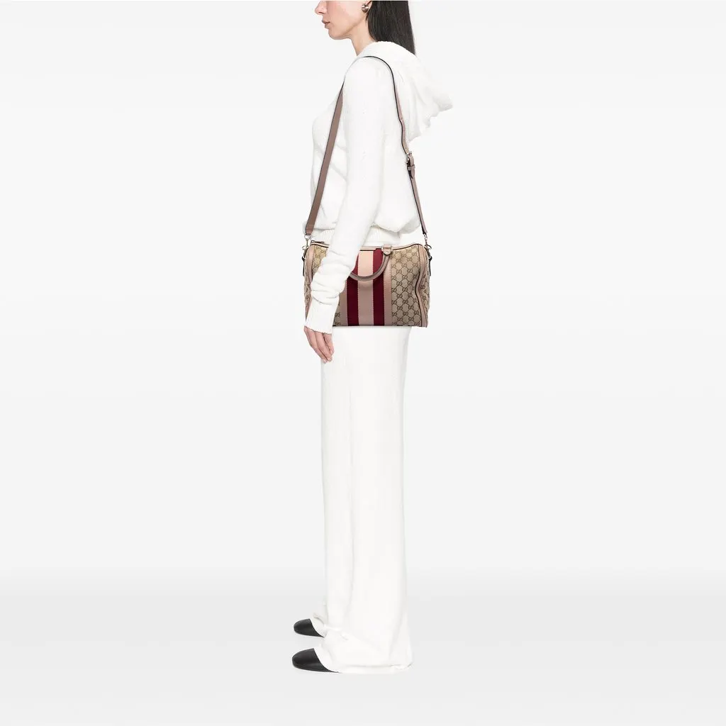 Gucci Medium GG Canvas Web Joy Boston Bag Beige Very good - Box View