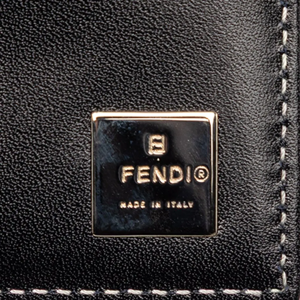 Fendi Zucchino Canvas Trifold Wallet MultiColor Very good - Box View