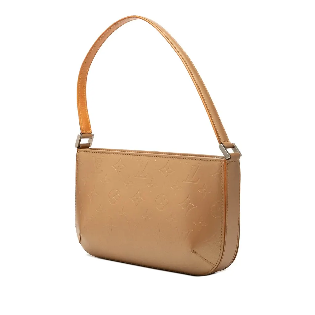 Louis Vuitton Monogram Mat Fowler Beige Leather Very good - Back View
