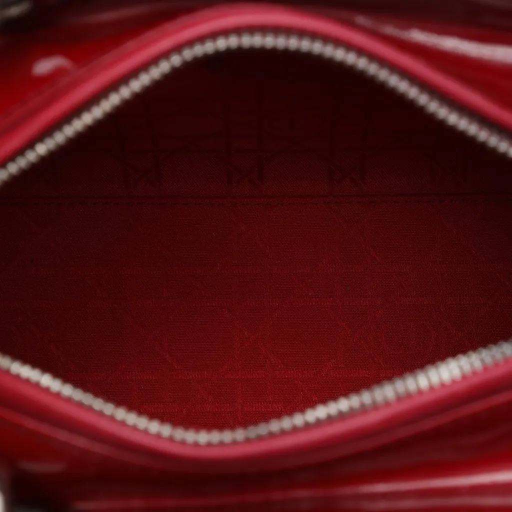 Dior Medium Patent Cannage Lady Dior Red Leather Very good - Model View