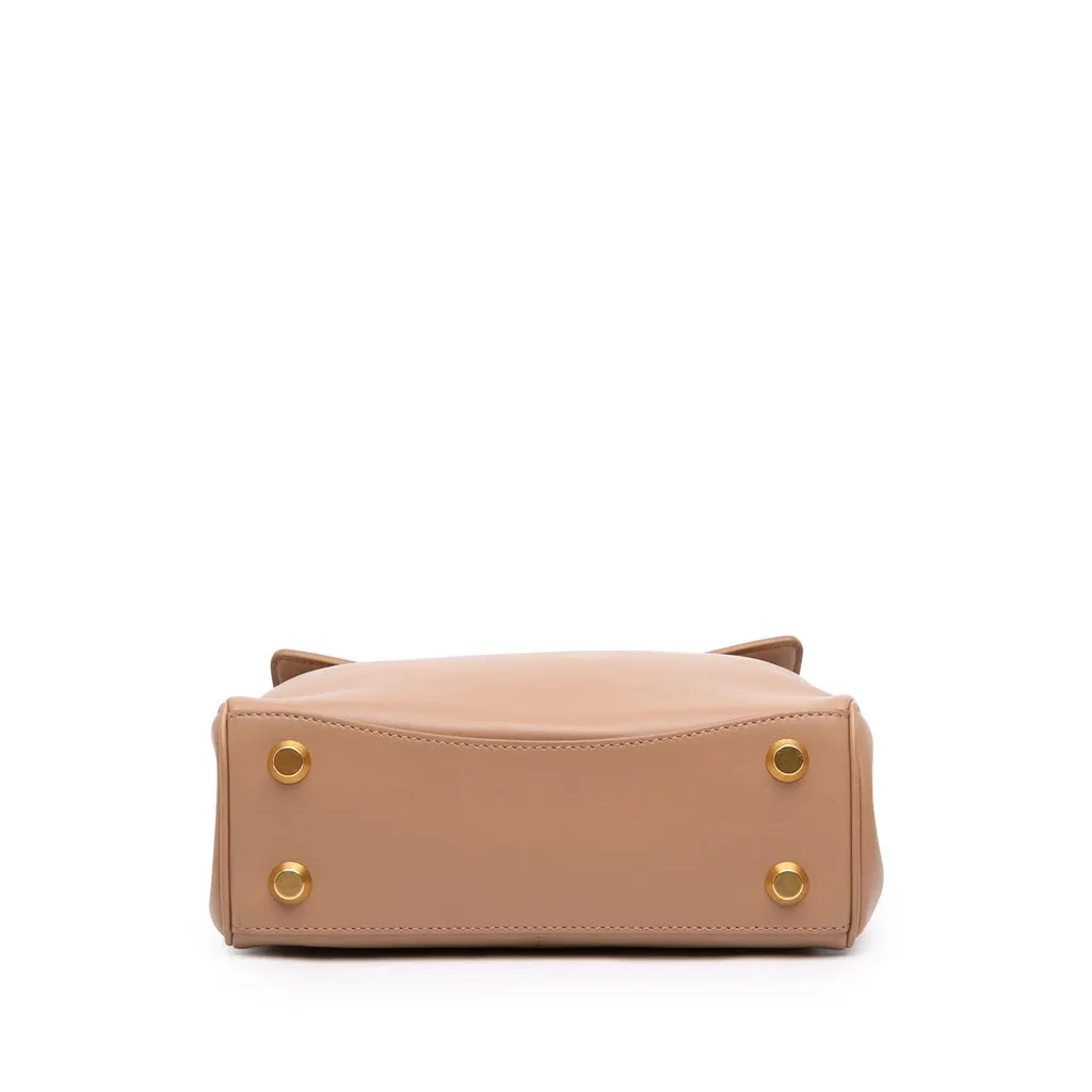 Balenciaga Mini Smooth Calfskin Rodeo Satchel Brown Leather Very good - Inside View