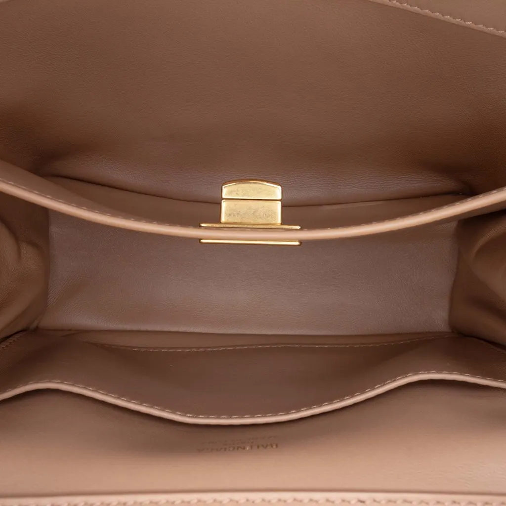 Balenciaga Mini Smooth Calfskin Rodeo Satchel Brown Leather Very good - Model View