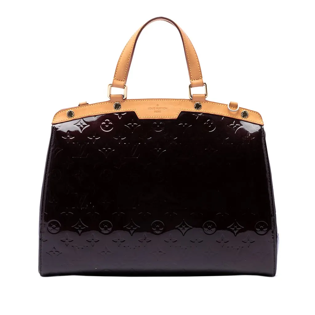 Louis Vuitton Monogram Vernis Brea GM Purple Leather Very good - Front View
